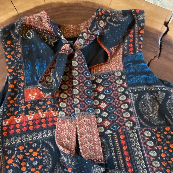 Wrangler Patchwork Sleeveless Mini Dress/ Size small - Picture 5 of 6